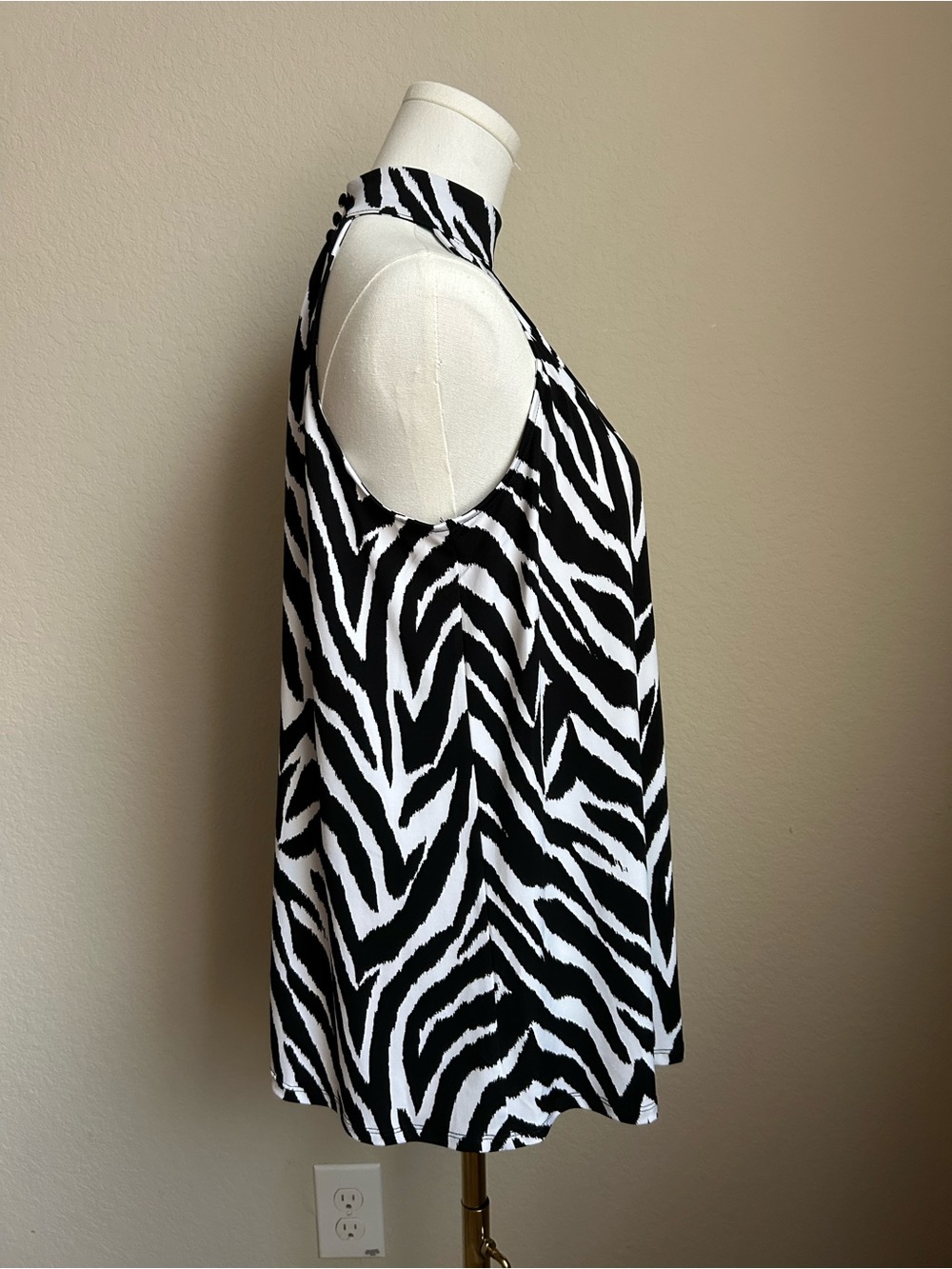 The Limited Black & White Zebra Dressy Halter - Picture 2 of 6
